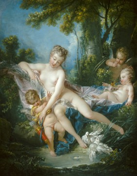 Venus Amor consolador Francois Boucher clásico rococó Pinturas al óleo